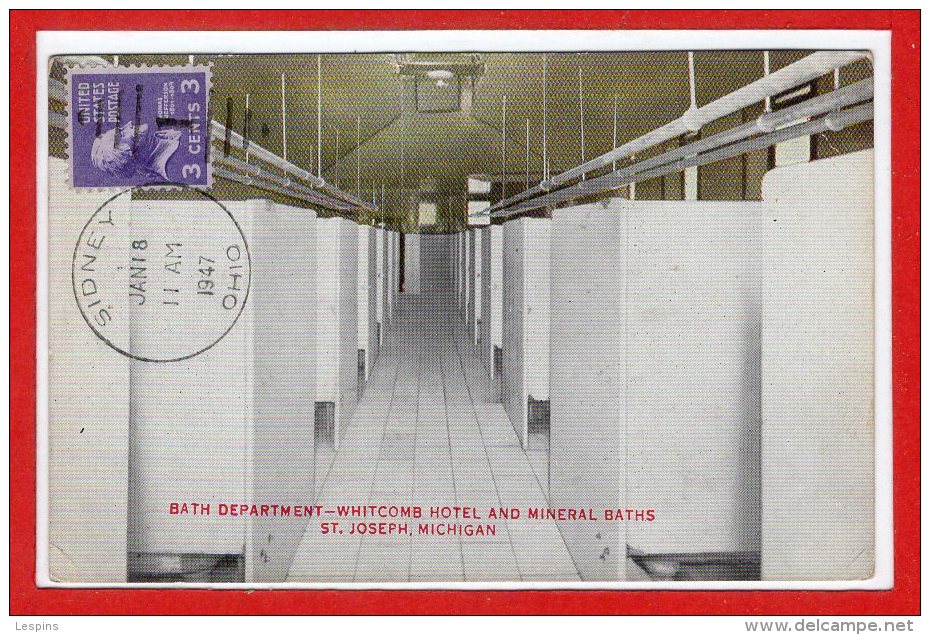 Amerique - ETATS UNIS  -- MICHIGAN --  Bath Departement  Whicomb Hotel And Mineral Baths St Joseph - Autres & Non Classés