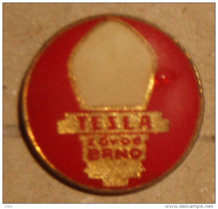 Nikola TESLA Company Czechoslovakia Electronic Industry Brno Pin Badge - Trademarks
