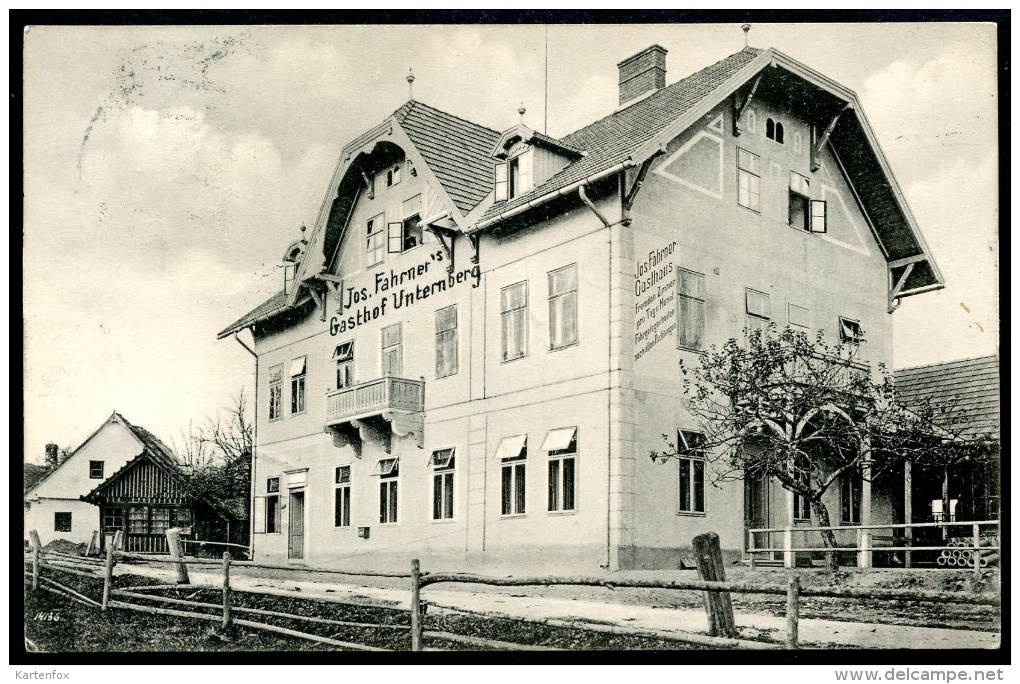 Unternberg, Gasthaus Fahrner, 1911, Kirchberg Am Wechsel, Verlag Fahrner, - Neunkirchen