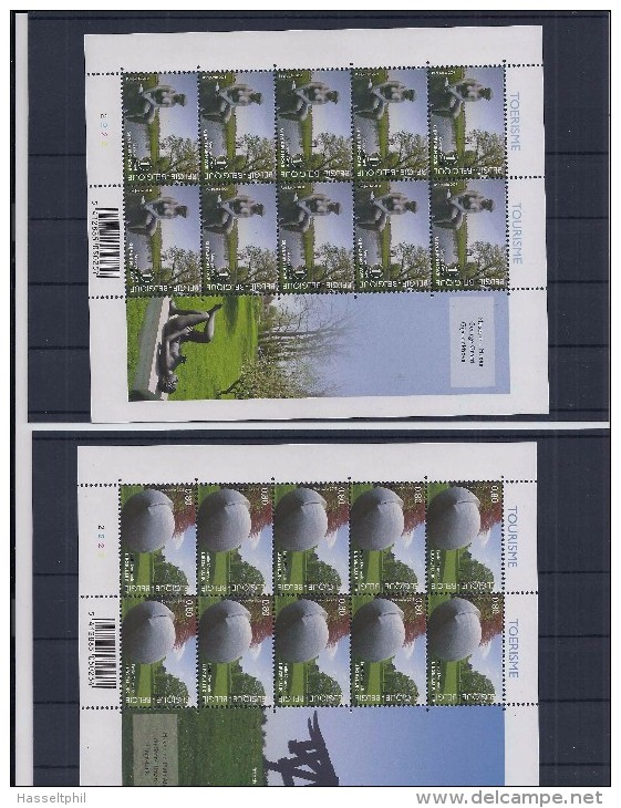 Belgie -Belgique 3794/96 Velletjes Van 10 Postfris - Feuillets De 10 Timbres Neufs  -  Beeldentuinen - Non Classés