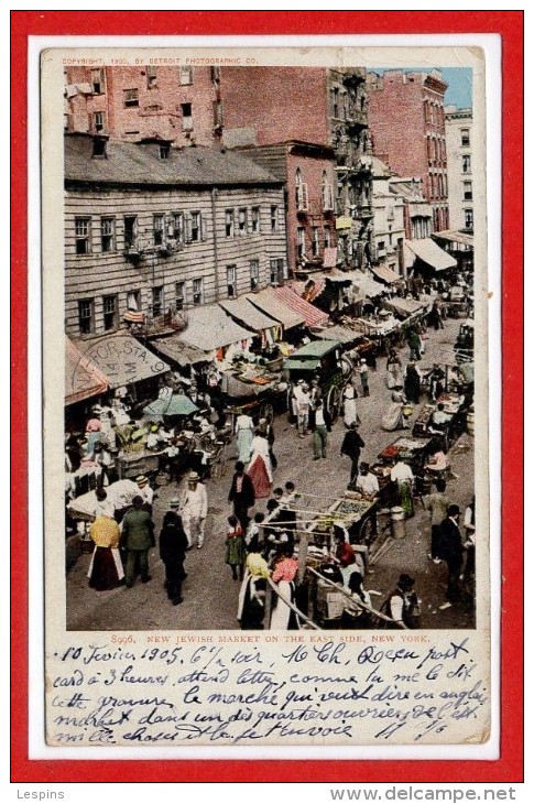 Amerique - ETATS UNIS - NEW YORK --  New Jewish Market On The East Side - Other & Unclassified