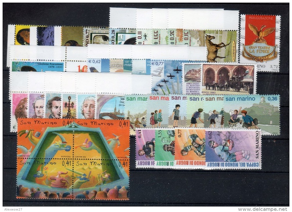 San Marino 2003 -- Annata Completa + BF  -- **MNH /VF - Annate Complete