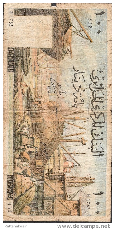 ALGERIA P125  100  DINARS   1964    FINE - Argelia