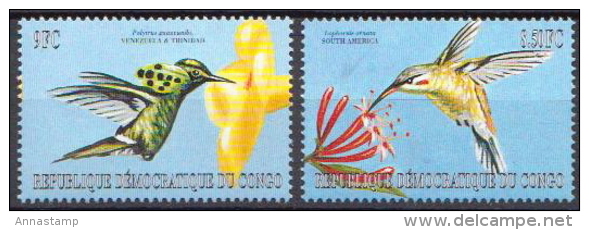 Congo MNH Birds Set, Sheetlet And 2 SSs - Kolibries