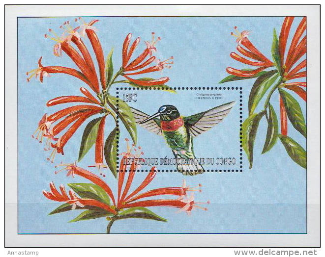 Congo MNH Birds Set, Sheetlet And 2 SSs - Colibris