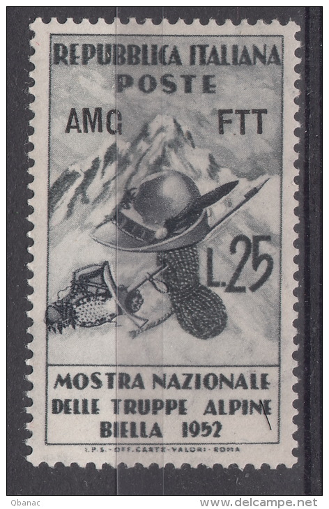 Italy Trieste Zone A AMG-FTT 1952 Sassone#156 Mint Never Hinged - Mint/hinged