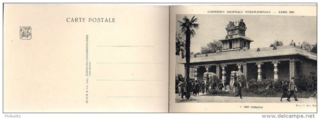 Carnet Complet De 24 Cartes De L'Exposition Internationale De Paris 1931. Braun Et Cie. Editeurs. - Autres & Non Classés