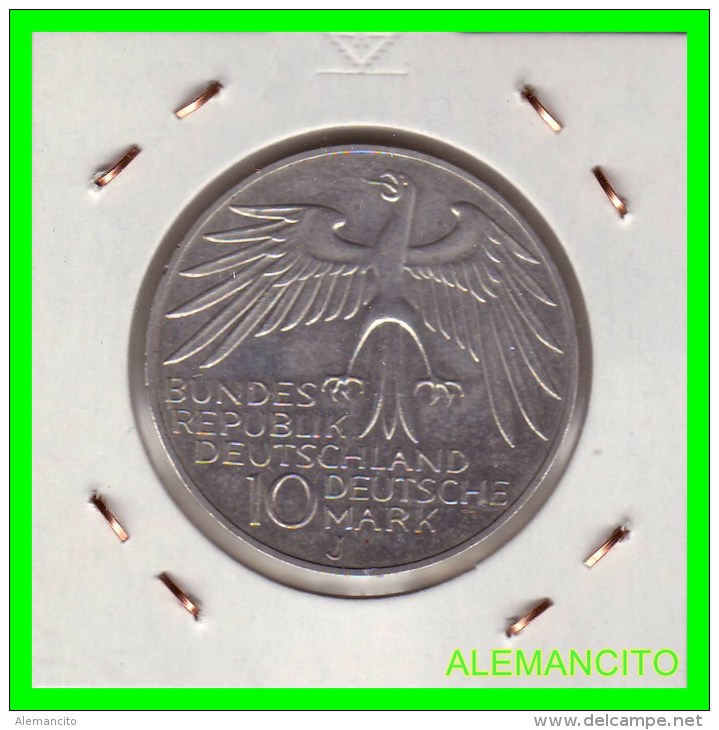 ALEMANIA   MONEDA  PLATA S/C 10DM MUNICH 1972 - Conmemorativas