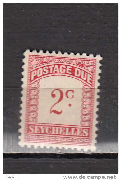 SEYCHELLES *  YT N° TAXE 1 - Seychelles (...-1976)