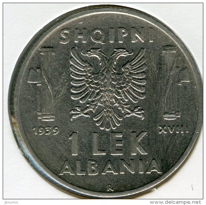Albanie Albania 1 Lek 1939 R KM 39 - Albania