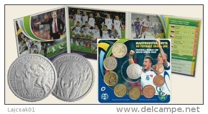 Set Of Slovak Euro Coins 2010 "Football World Championship In South Africa 2010". - Slovakia