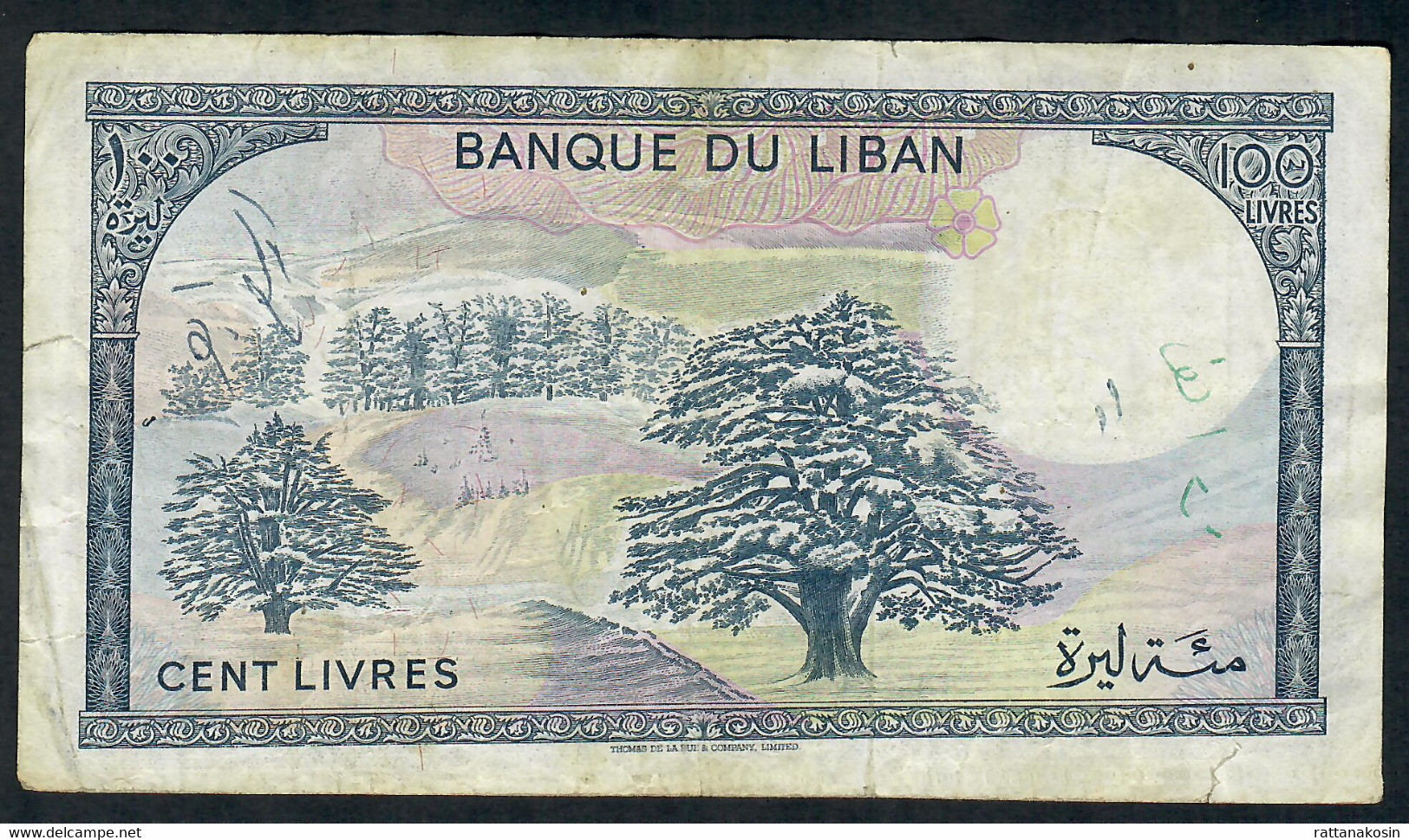 LEBANON  P66c  100  LIVRES  1985   VG-F - Liban