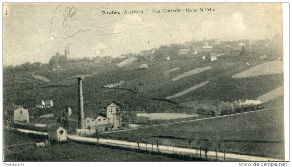 CPA 12 RODEZ  VUE GENERALE USINE ST FELIX - Rodez