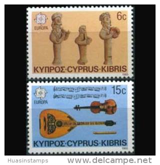 CYPRUS 1985 - Scott# 655-6 Europa-Ceramic Set Of 2 MNH - Cipro (...-1960)