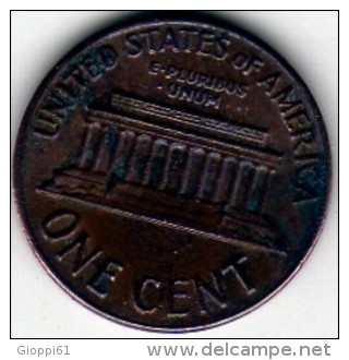 1971 Stati Uniti - 1 Cent. (circolato) - 1959-…: Lincoln, Memorial Reverse