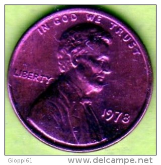 1978 Stati Uniti - 1 Cent. (circolato) - 1959-…: Lincoln, Memorial Reverse