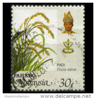 MALAYSIA-PAHANG 1986 - Scott# 118a Rice 30c Used - Pahang