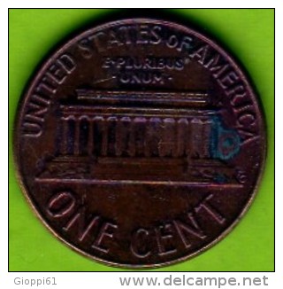 1974 Stati Uniti - 1 Cent. (circolato) - 1959-…: Lincoln, Memorial Reverse