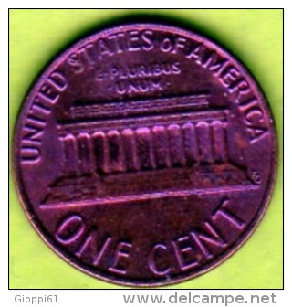 1981 Stati Uniti - 1 Cent. (circolato) - 1959-…: Lincoln, Memorial Reverse