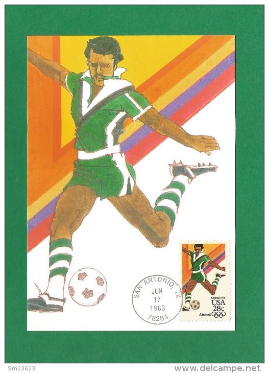 USA 1983 ,  Olympics 83 - Soccer - Maximum Card - San Antonio Jun 17 1983 - Fußball-Amerikameisterschaft