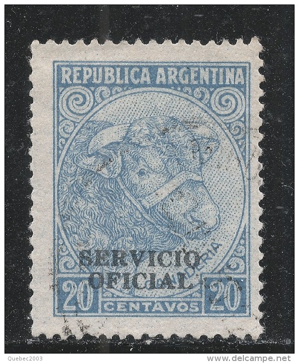 Argentina 1953. Scott #O48 (U) Bull (Cattle Breeding) - Oblitérés