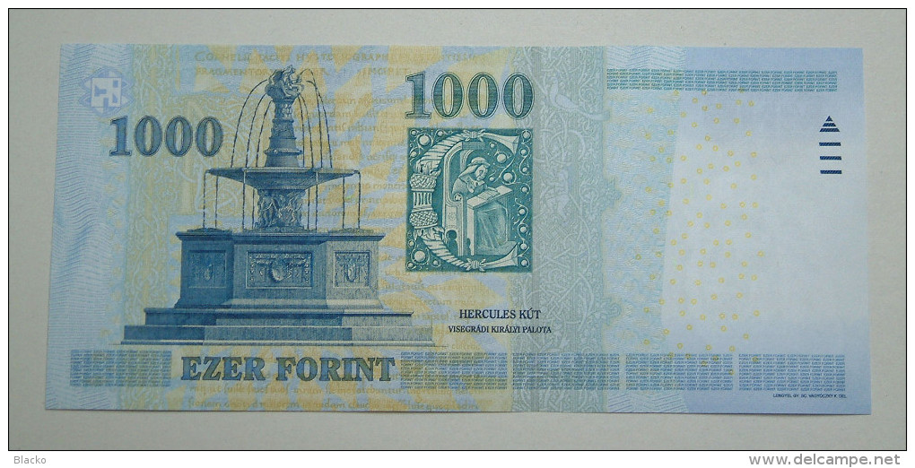 % Banknote - Hungary - 1000 HUF - 2015 UNC - DA663 - Ungheria