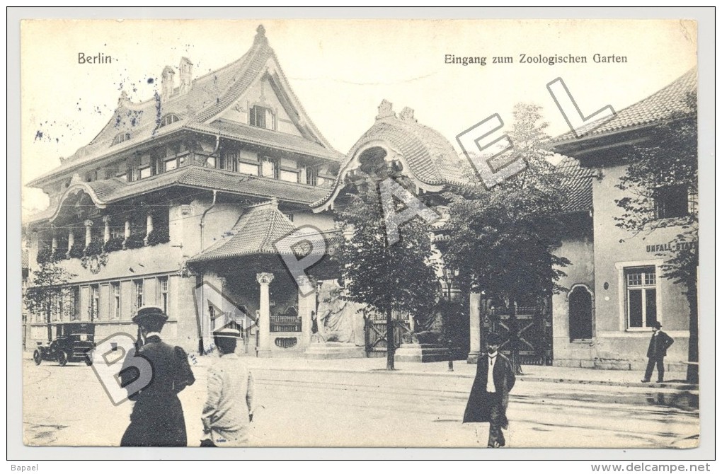 Berlin (Allemagne) - Entrée Du Zoologischen Garten - Circulé En 1908 (JS) - Tiergarten