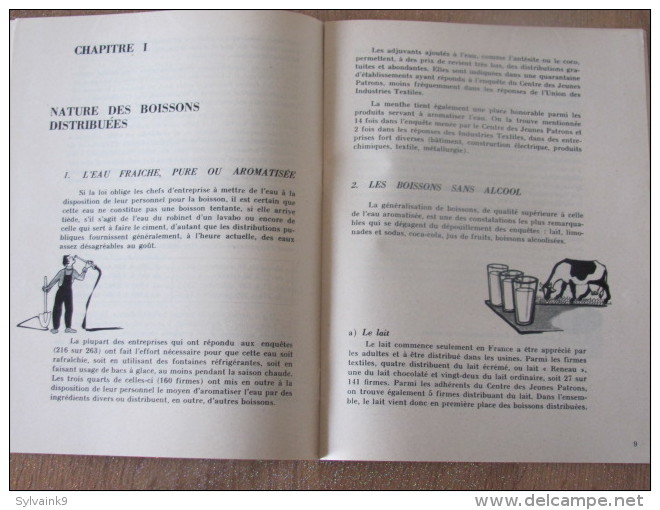1955 Distribution De Boisson Dans Les Entreprises Etude Information Alcoolisme Consommation Alcool Prevention Accident - Santé