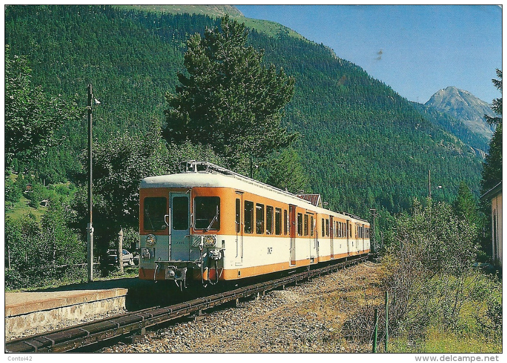 74 LE BUET TRAIN CHEMIN DE FER AUTOMOTRICE SAINT GERVAIS VALLORCINE  HAUTE SAVOIE - Autres & Non Classés