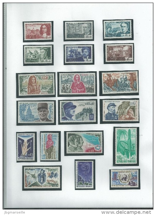 36 T  " Année 1970"  De FRANCE.. Neufs Avec Parfois Trace De Charniéres.....SUR FEUILLET... à Voir.... - Collections