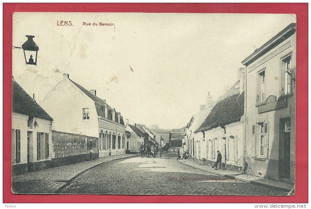 Lens - Rue Du Sevoir - 1912  ( Voir Verso ) - Lens