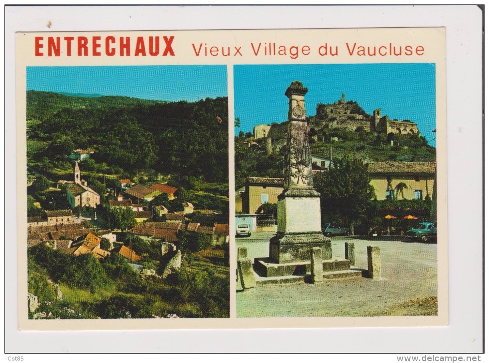 CPM - ENTRECHAUX Vieux Village De Vaucluse - Alt 280 M - Multivues -  Pittoresque Village Près De Vaison La Romaine - - Autres & Non Classés