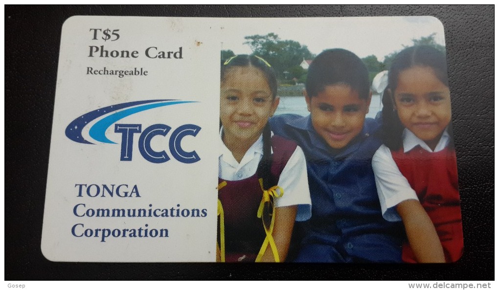 Tonga-(TO-PRE-TTC-0002A)chirdren-(1)(T$5)-(8962-5484-8241)-used Card+1card Prepiad Free - Tonga