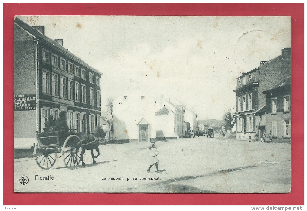 Floreffe - La Nouvelle Place Communale - Attelage - 1907 ( Voir Verso ) - Floreffe