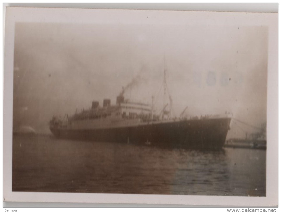 Photo Originale Marine Le CHAMPOLLION à Alger 1947 - Boats