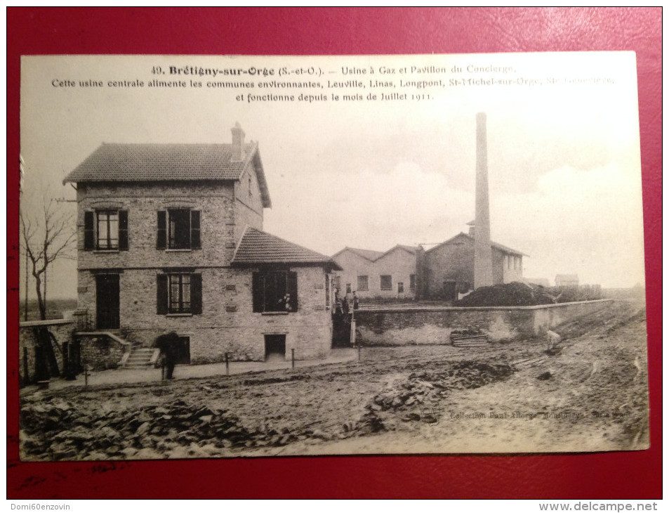 CARTE POSTALE BRETIGNY SUR ORGE  USINE A GAZ - Bretigny Sur Orge