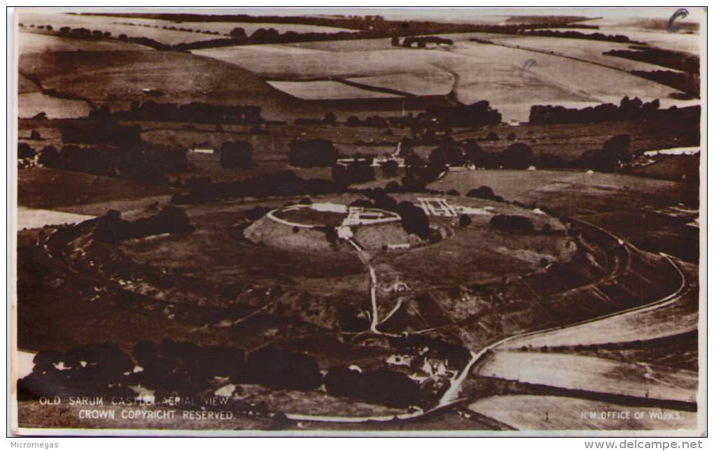 Old Sarum Castle Aerial View - Autres & Non Classés