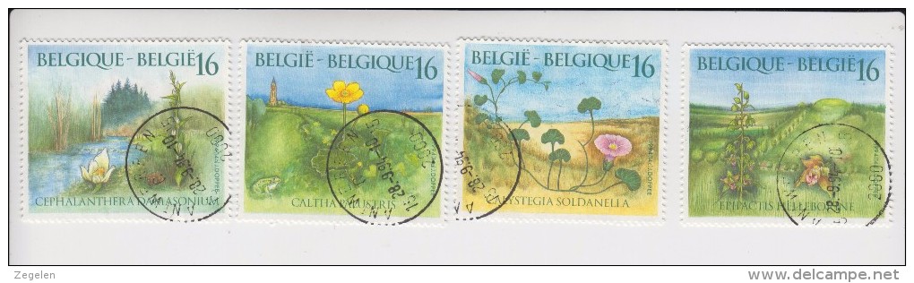 België Michel-kataloog 2624/2627 Rondstempels Antwerpen - Autres & Non Classés