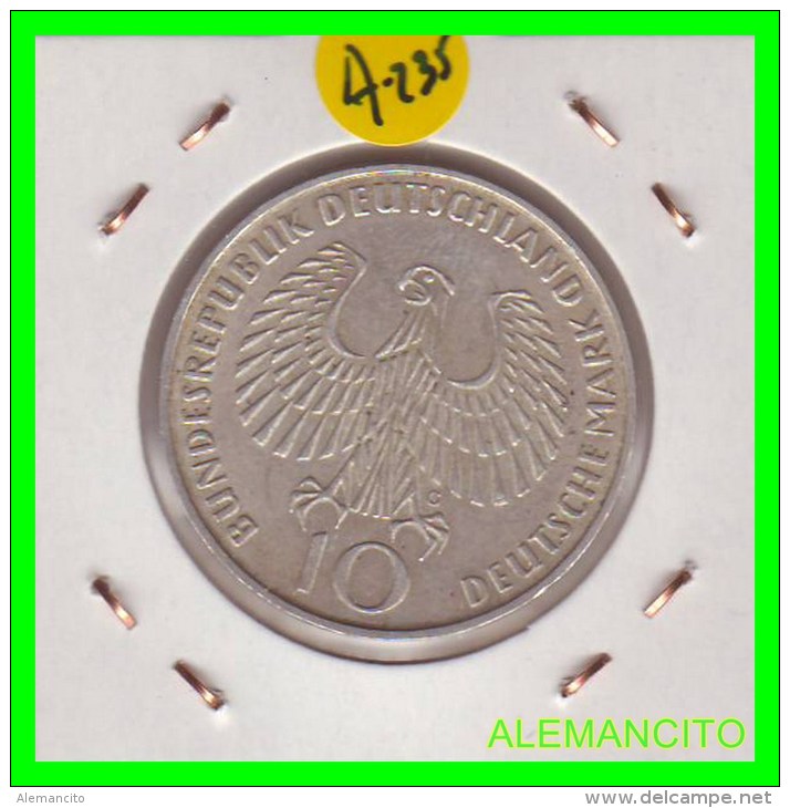 ALEMANIA   MONEDA  PLATA S/C 10 DM  OLIMPIADE  1972-  MÜNCHEN - Conmemorativas