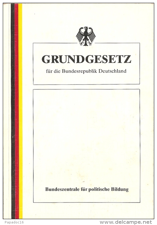 Grundgesetz Für Die Bundesrepublik Deutschland - Bundeszentrale Für Politische Bildung (1987) - [constitution - RFA] - Politik & Zeitgeschichte