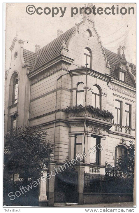 BOCHUM Einzel Villa Absender Martha Brinkmann Original Private Fotokarte 5.1.1912 Gelaufen - Bochum