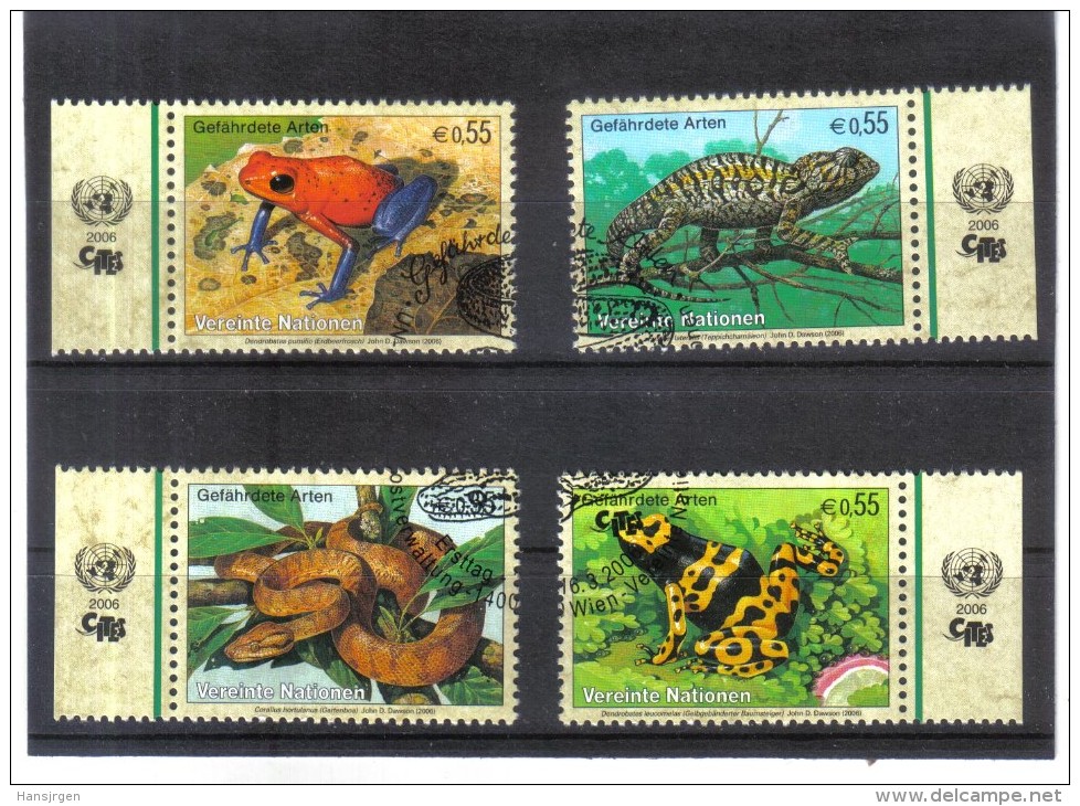 GEO150  UNO WIEN 2006  MICHL 461/64 SATZ Mit TABS Used / Gestempelt Siehe ABBILDUNG - Used Stamps