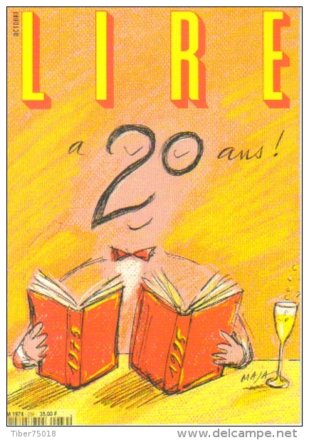 Carte Postale édition "Dix Et Demi Quinze" - Lire A 20 Ans ! (magazine Mensuel) Illustration : Maja - Advertising