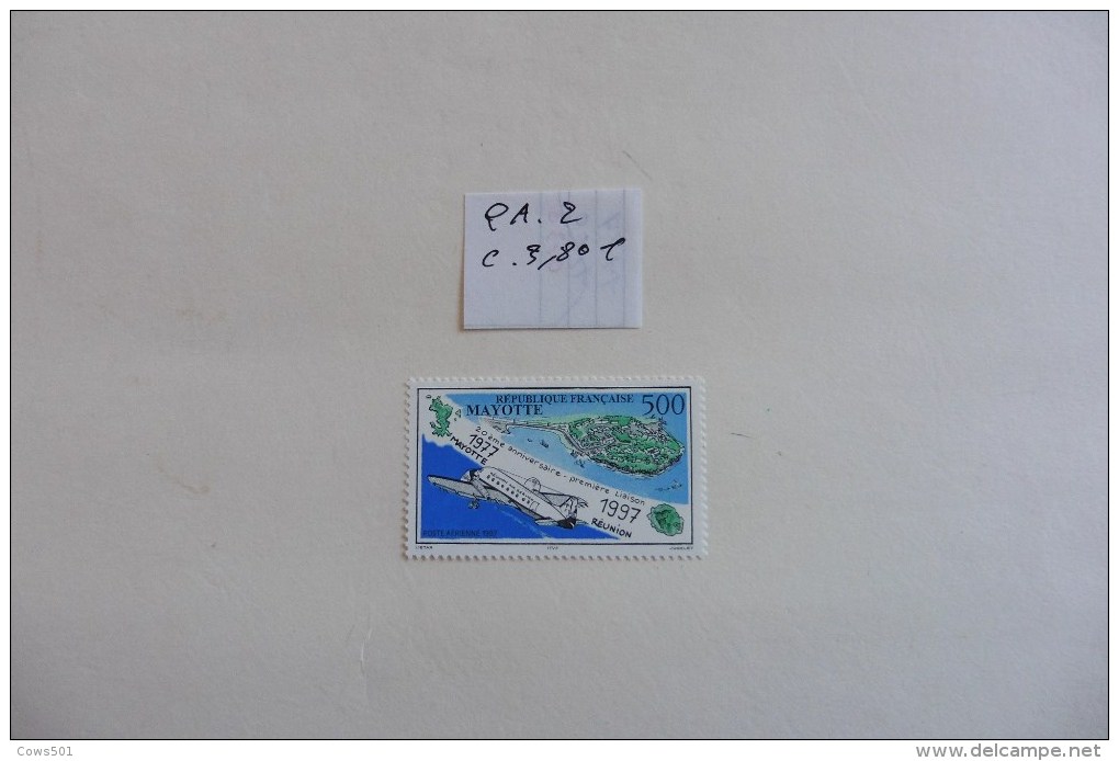 Mayotte ;Poste Aérienne  N°2 Neuf - Airmail