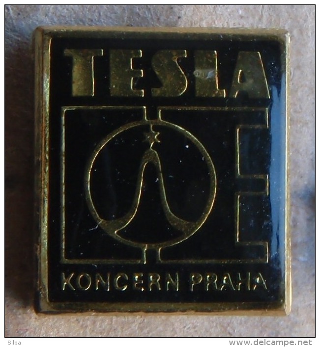 Nikola TESLA Company Czechoslovakia Electronic Industry Koncern Prague Pin Badge - Merken