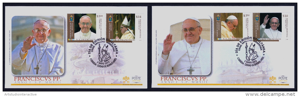 2013 VATICANO "FRANCISCUS PP.- ARGENTINA" FDC (POSTE VATICANE) - FDC