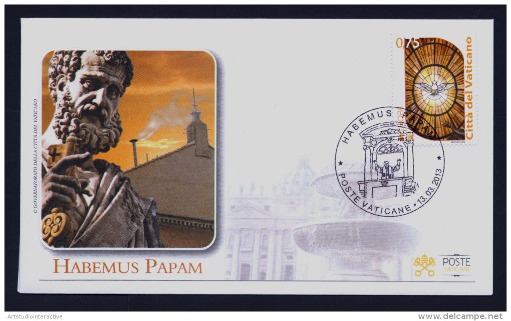 2013 VATICANO "HABEMUS PAPAM" FDC (POSTE VATICANE) - FDC