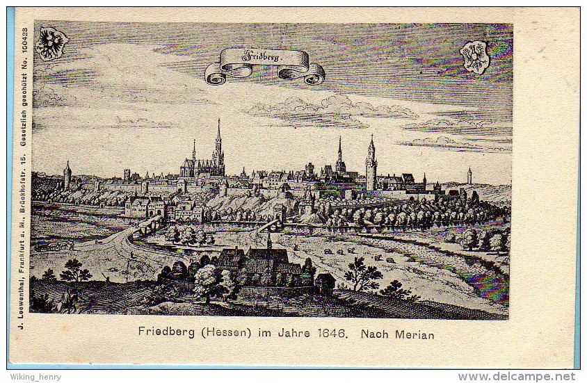 Friedberg - S/w Im Jahre 1646 Nach Merian - Friedberg