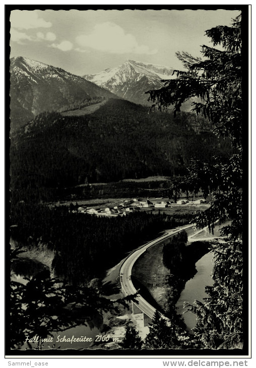 Fall A.d. Isar / Isartal Bay. Alpen Bei Lenggries  -  Mit Schafreuter  -  Ansichtskarte Ca.1965   (5604) - Lenggries