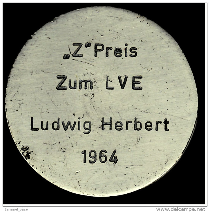 Preis-Plakette Geflügelzucht  1964  -  Ca. 50 Mm Durchmesser - Sonstige & Ohne Zuordnung